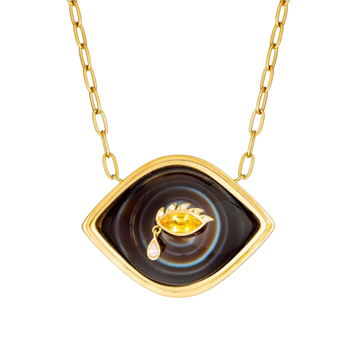 Suleiman Agate Eye Necklace