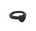 Black XL Love Glass Ring