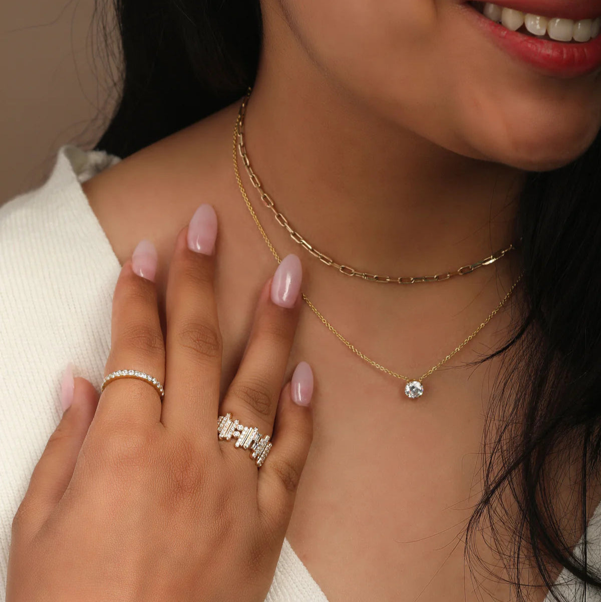 Ethereal Cascade Diamond Ring