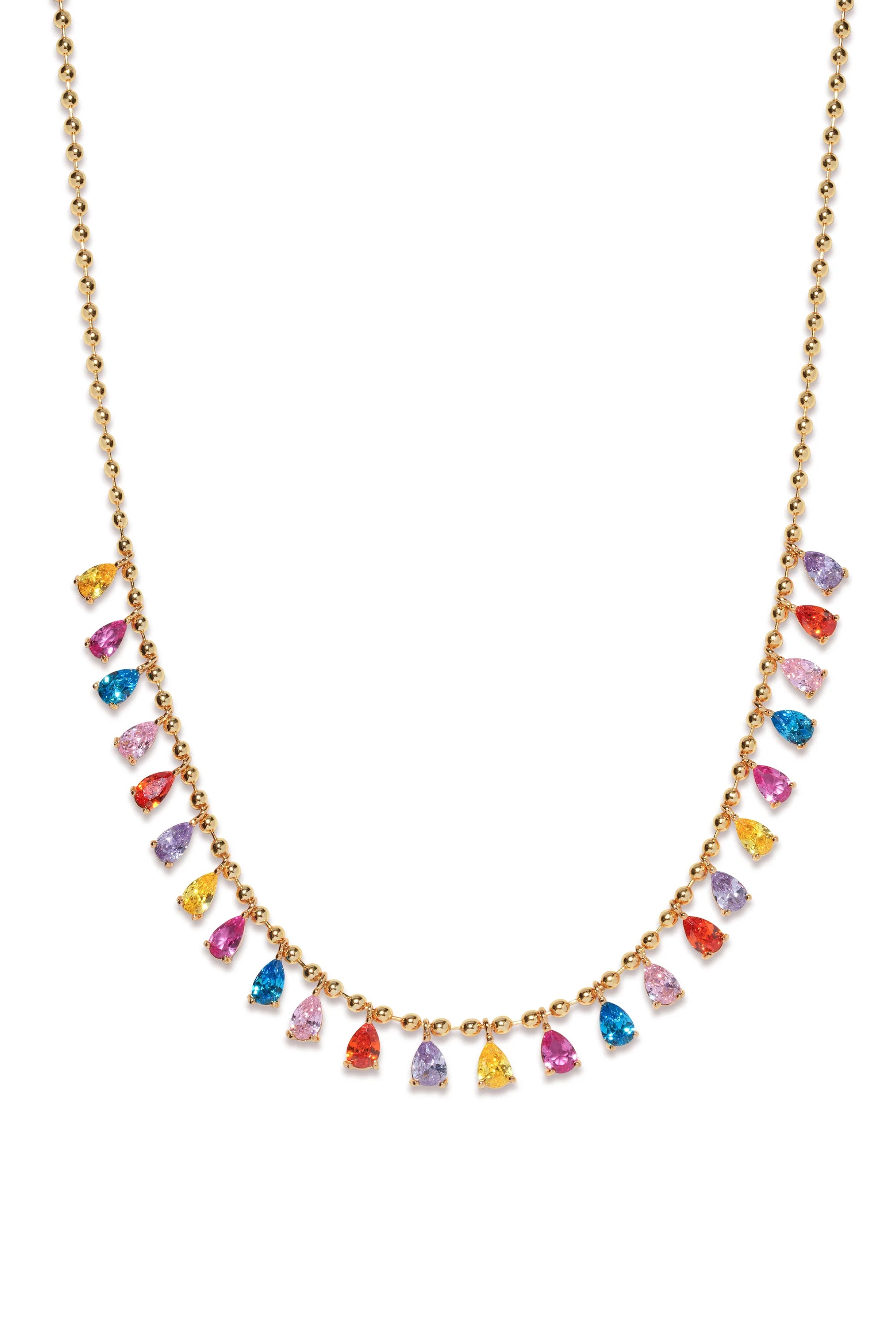 Mirror Pear Drop Necklace