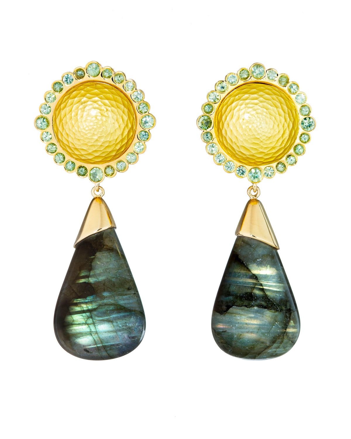Madagascar Labradorite Earrings