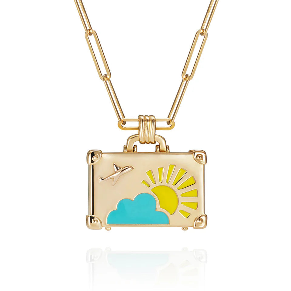 'Weekend Trip' Suitcase Pendant Necklace