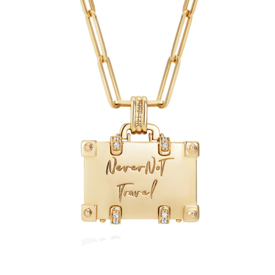 'Globetrotter' Suitcase Pendant Necklace