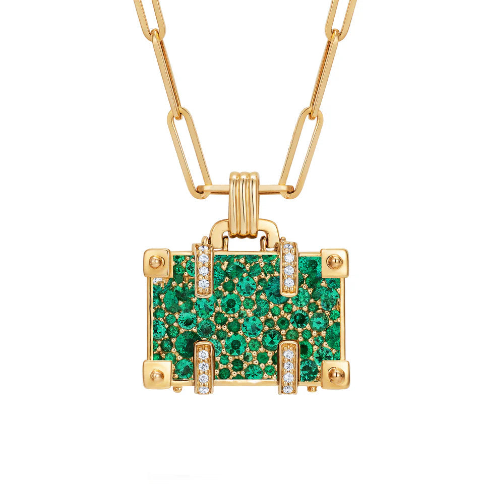 'Globetrotter' Suitcase Pendant Necklace