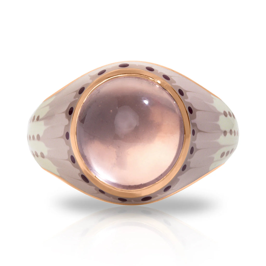 Mood Orb Ring - Pink Chalcedony