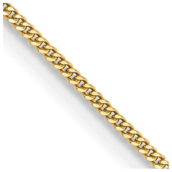 0.9mm Curb with Spring Ring Clasp Pendant Chain