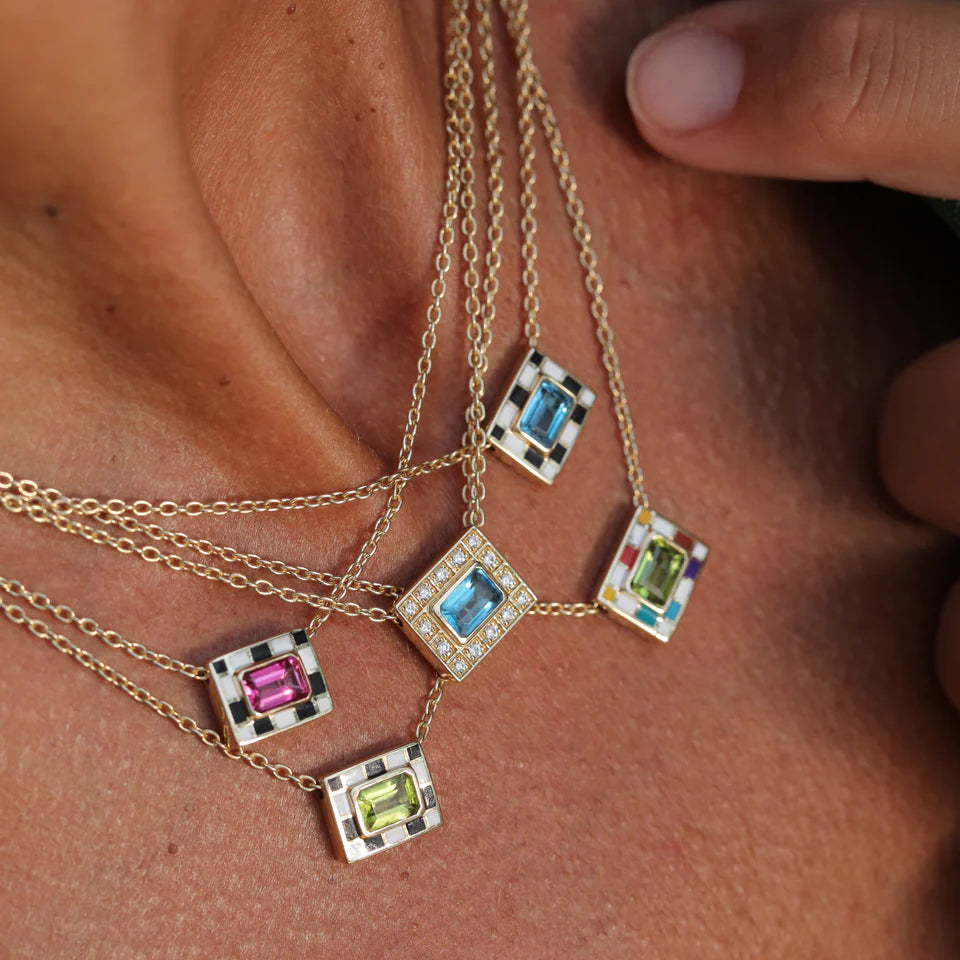 Let's Play Chess Mini Pendant Necklace