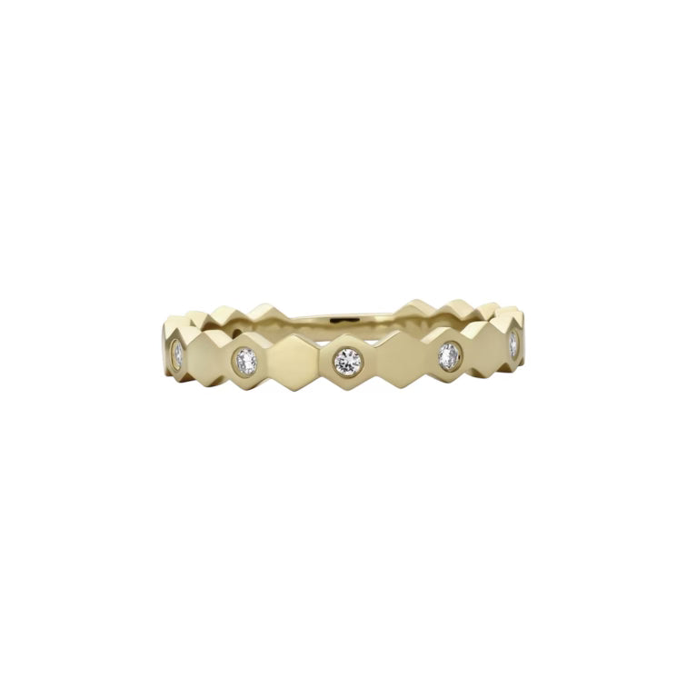 Diamond Honeycomb Ring