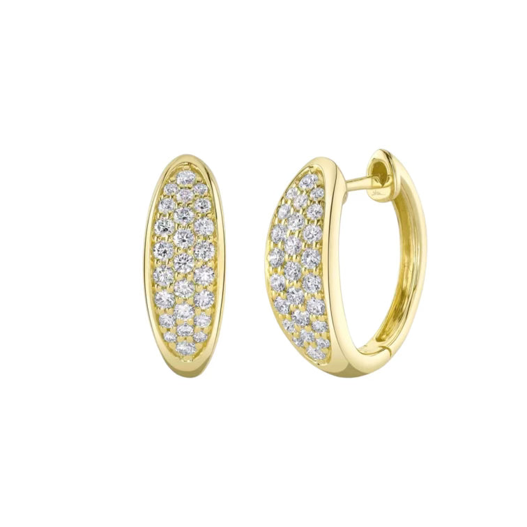 Diamond Hoop Earrings