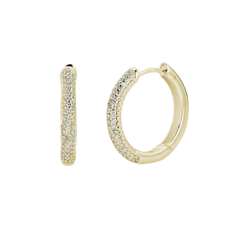 Diamond Hoop Earrings