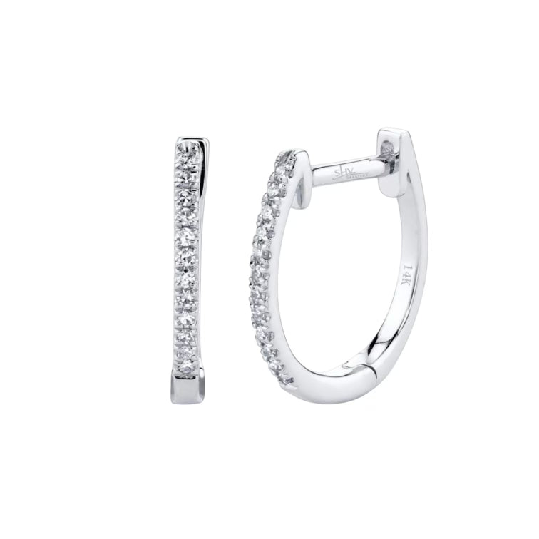 Diamond Huggie Earring Single