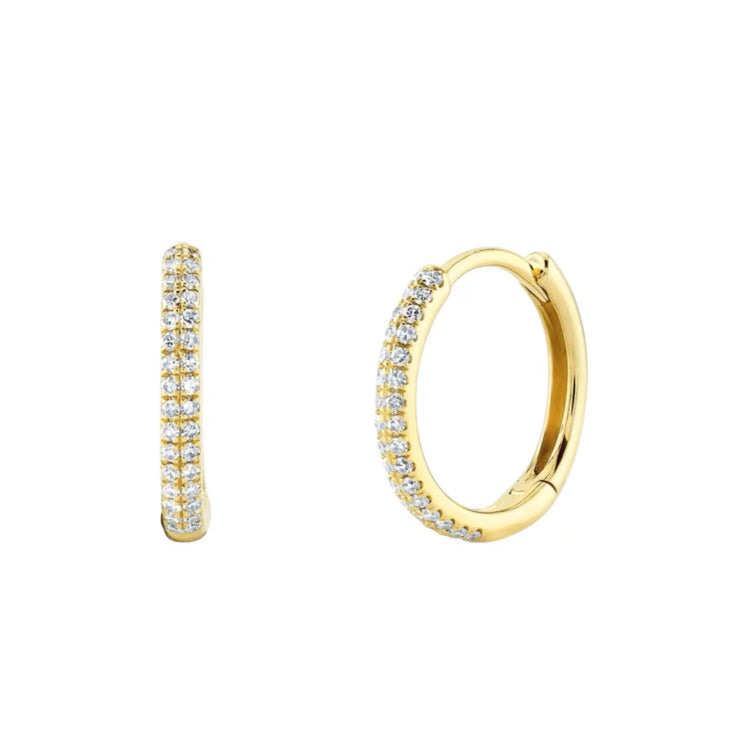 Diamond Huggie Earring Single