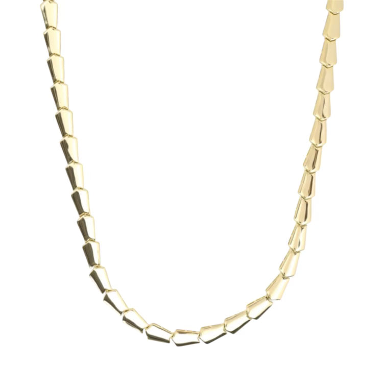 Gold Mama Serpent Collar Necklace 18"