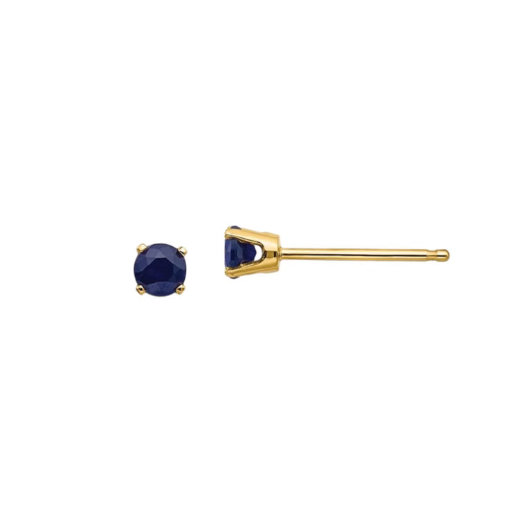 Single Sapphire Stud Earring