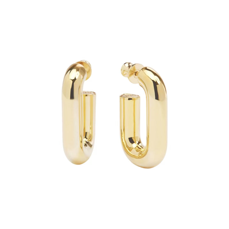 Gold Frankie Chain Huggies