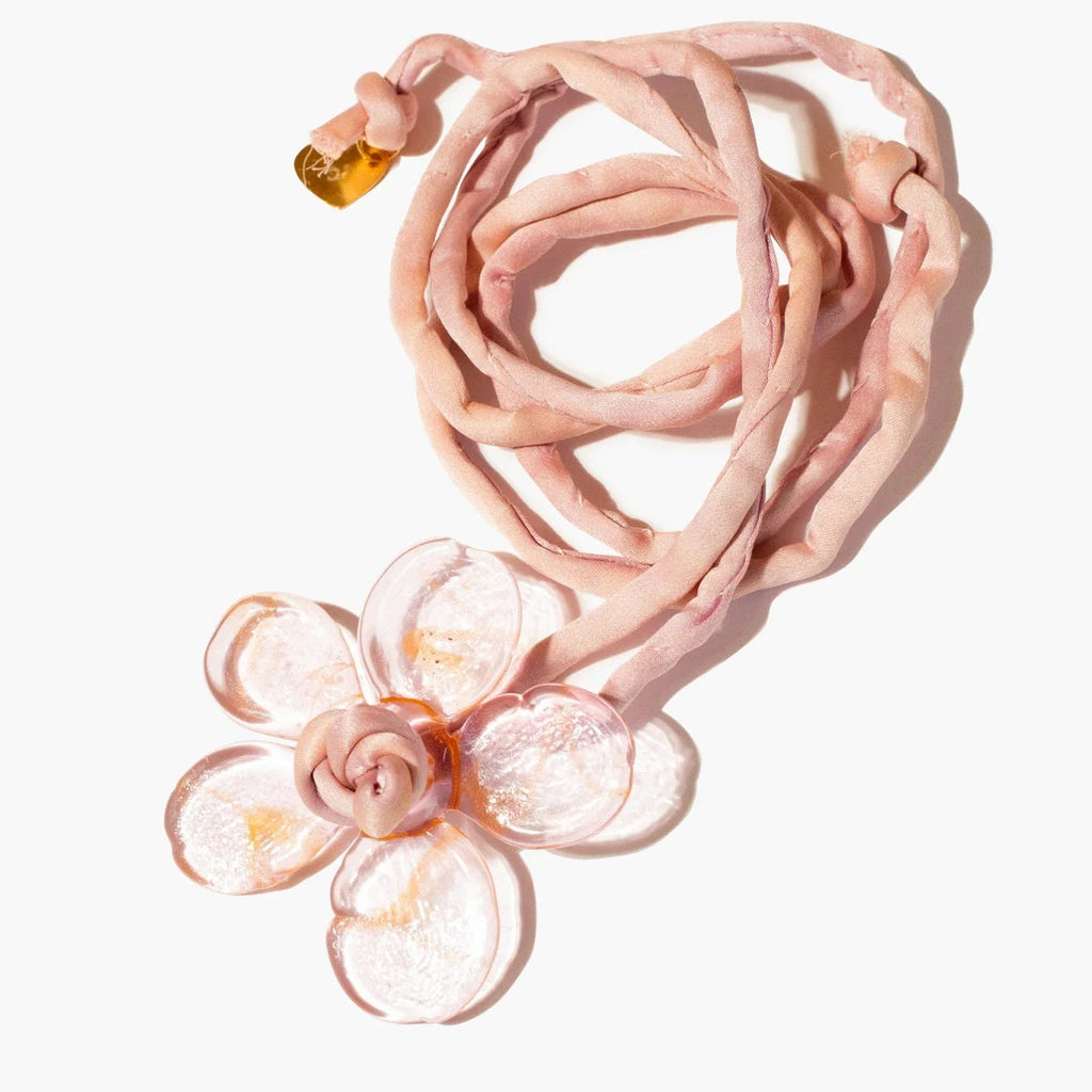 Pink Dahlia Necklace