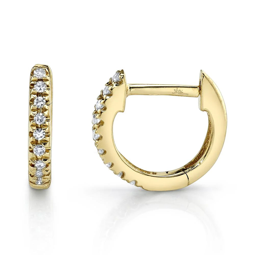 Diamond Mini Huggie Earring SINGLE