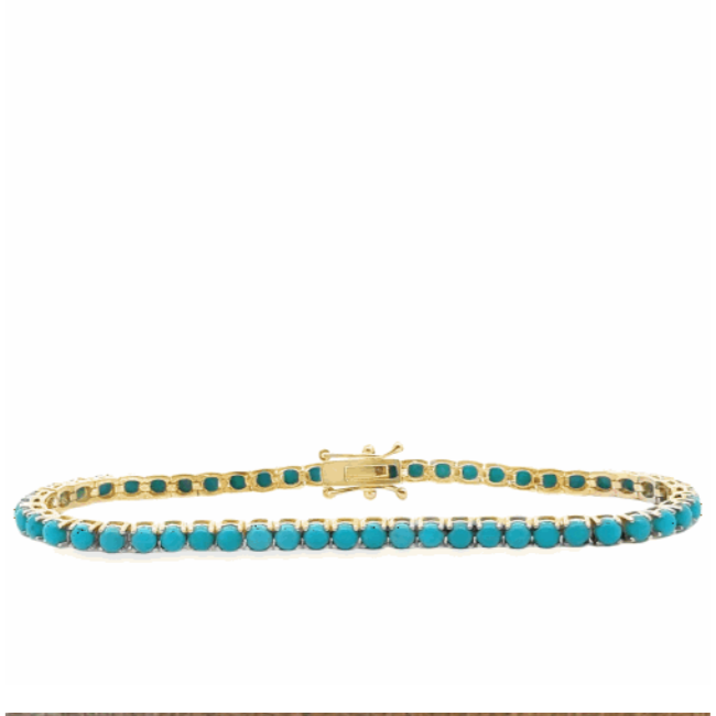 Small Turquoise Tennis Bracelet