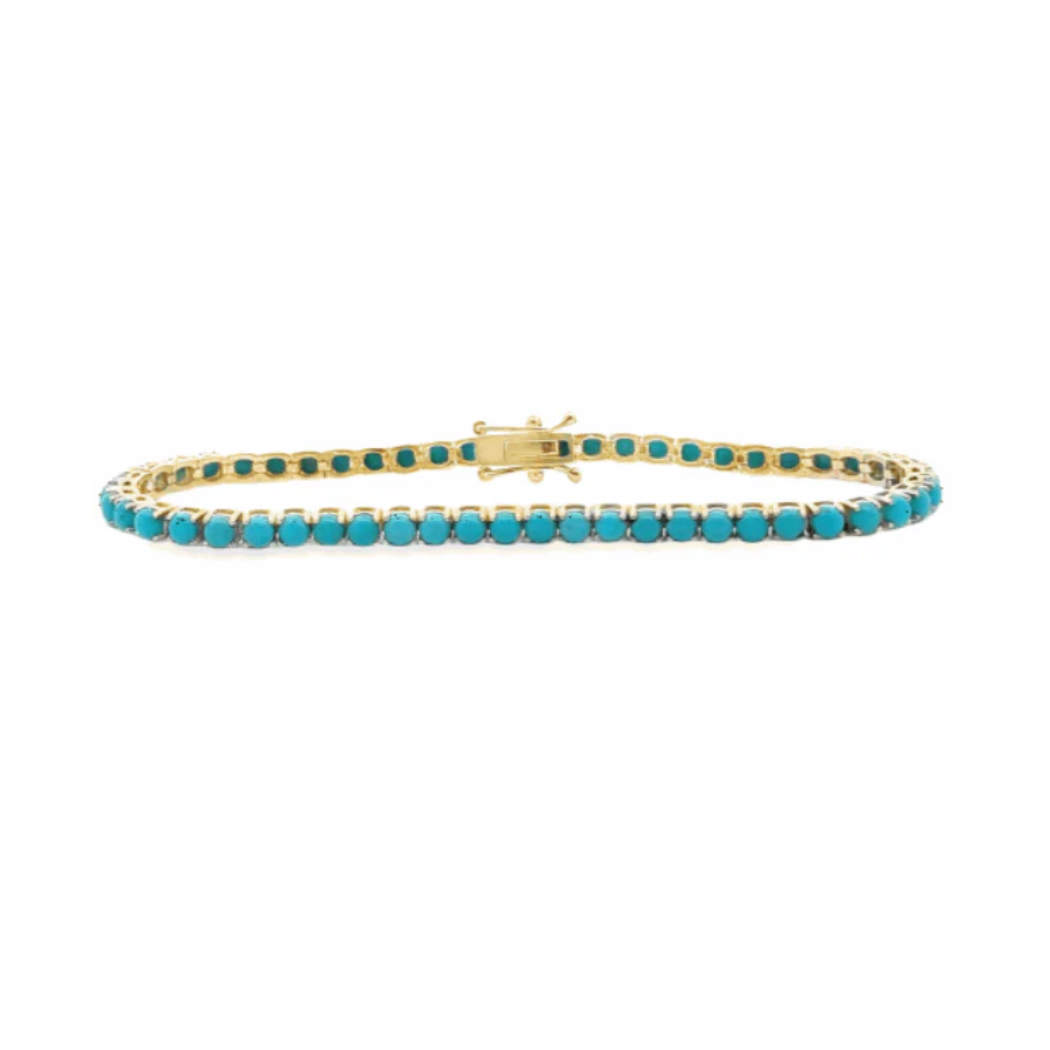 Small Turquoise Tennis Bracelet