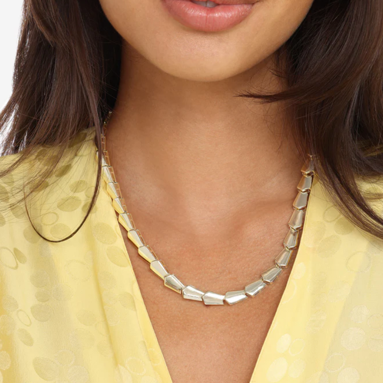 Gold Mama Serpent Collar Necklace 18"