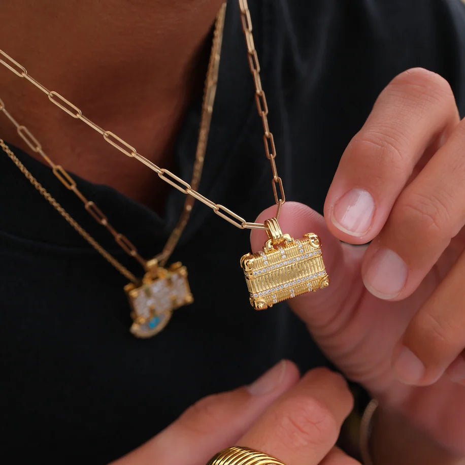 'Always Yours' Suitcase Pendant Necklace