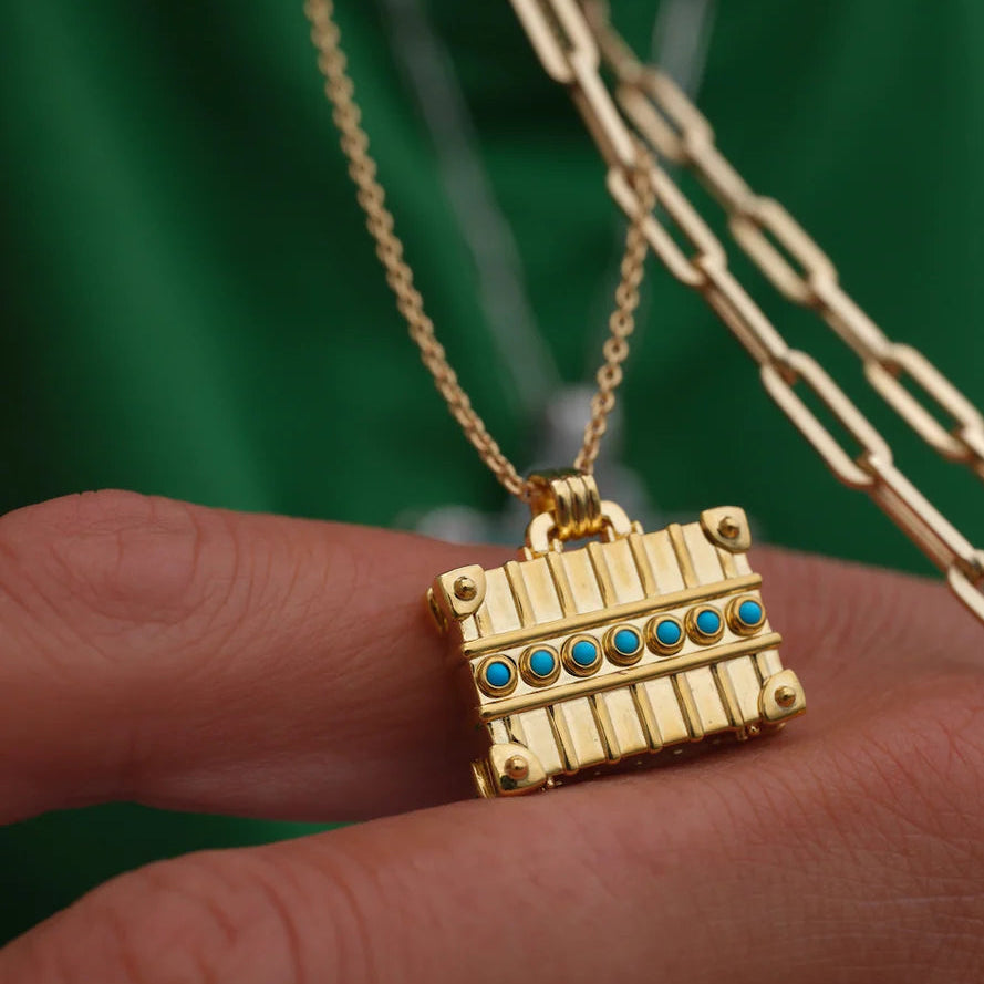 'Out of Office Suitcase' Pendant Necklace