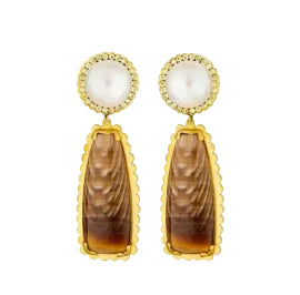 Fossil Sycamore Earrings