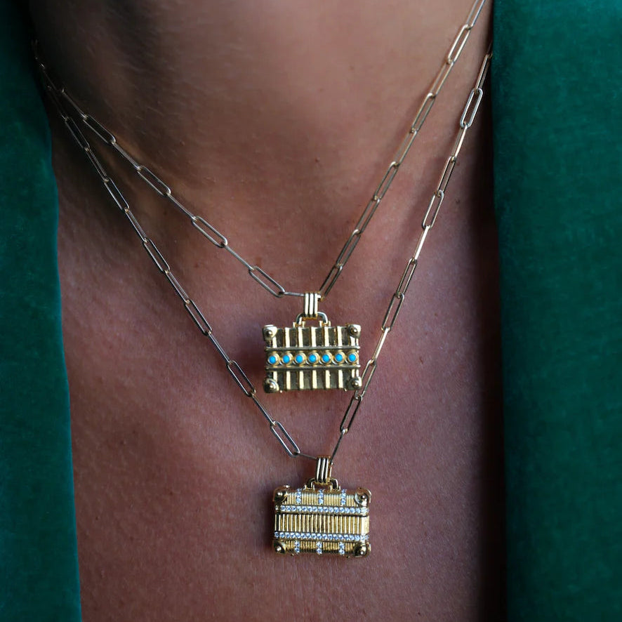 'Out of Office Suitcase' Pendant Necklace
