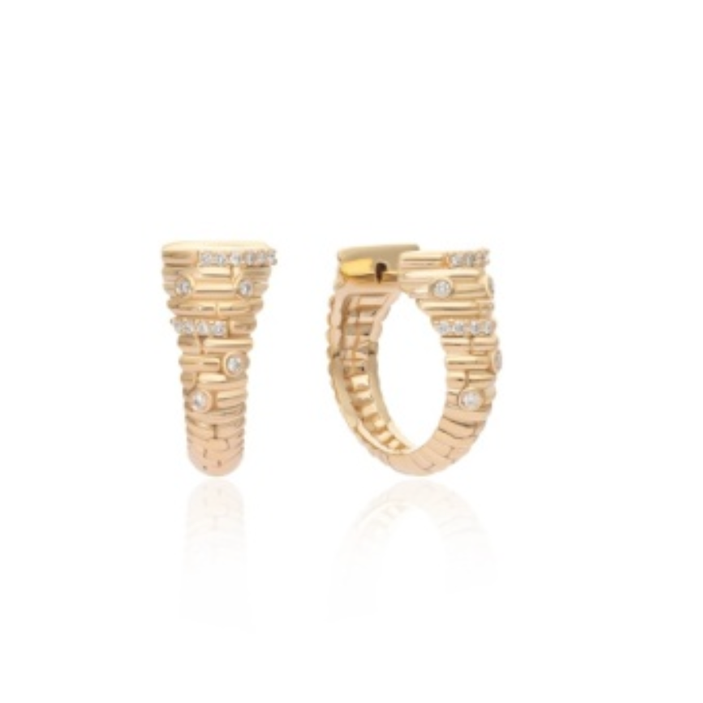 Signet Diamond Hoops