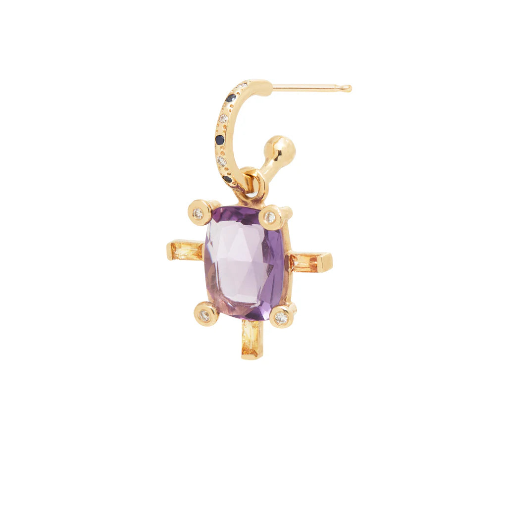Juno Charm with Amethyst