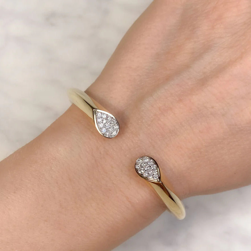 Diamond End Bangle