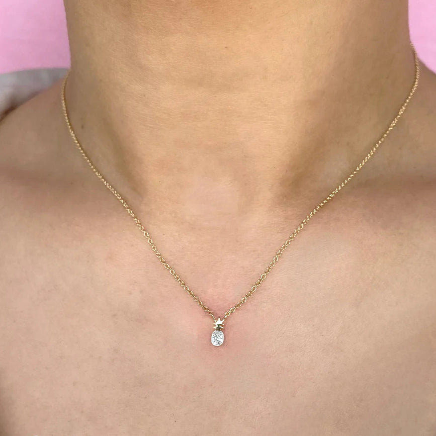 Diamond Pineapple Necklace