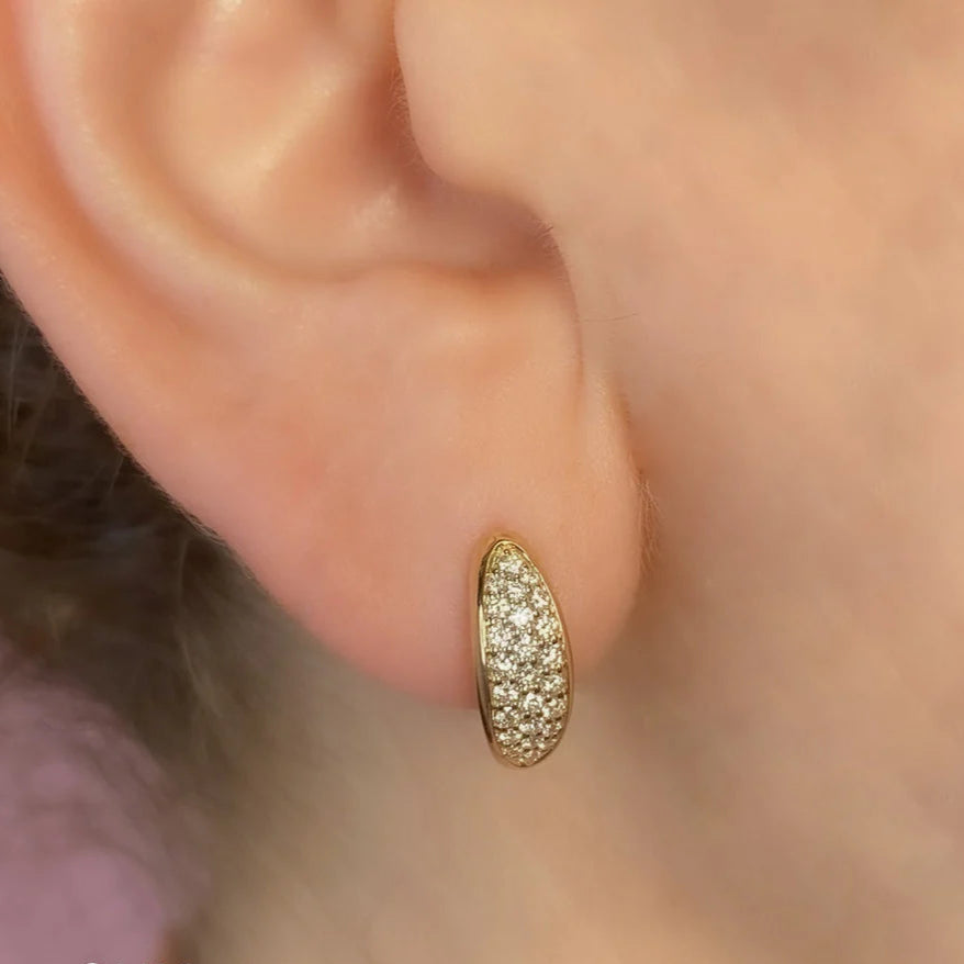 Diamond Hoop Earrings