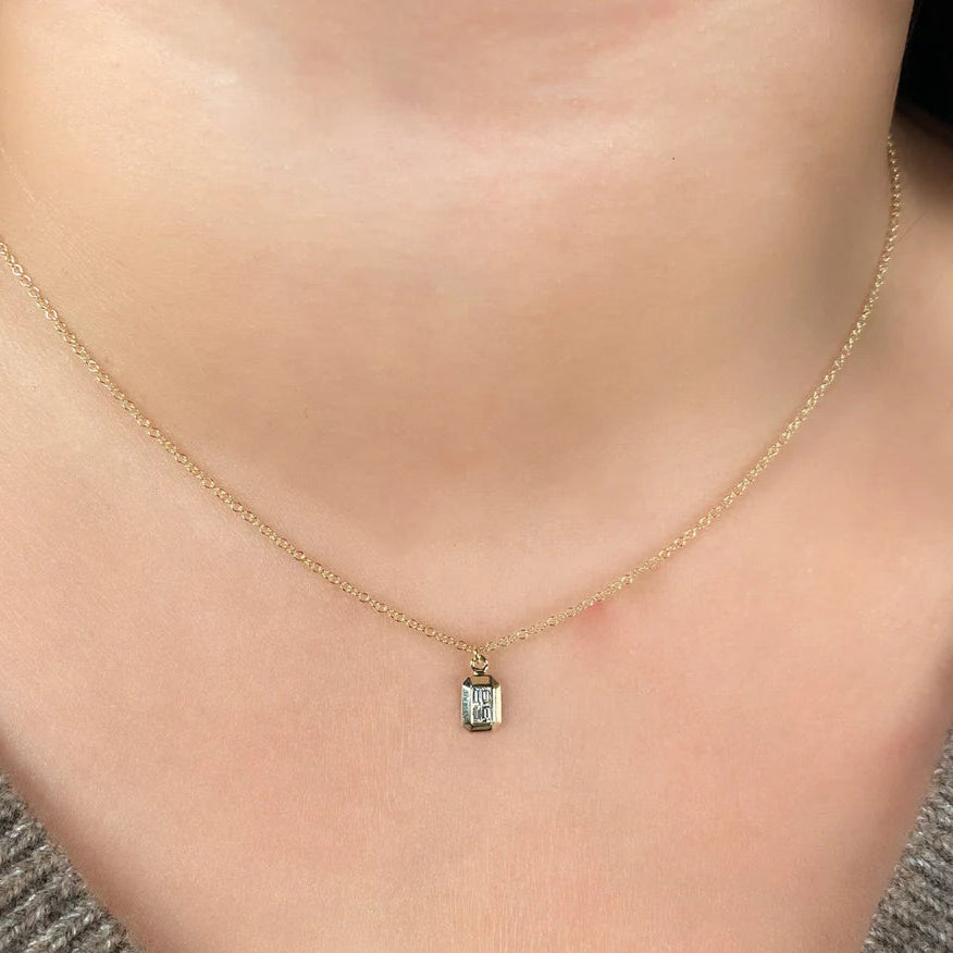 Diamond Baguette Geo Cut Necklace