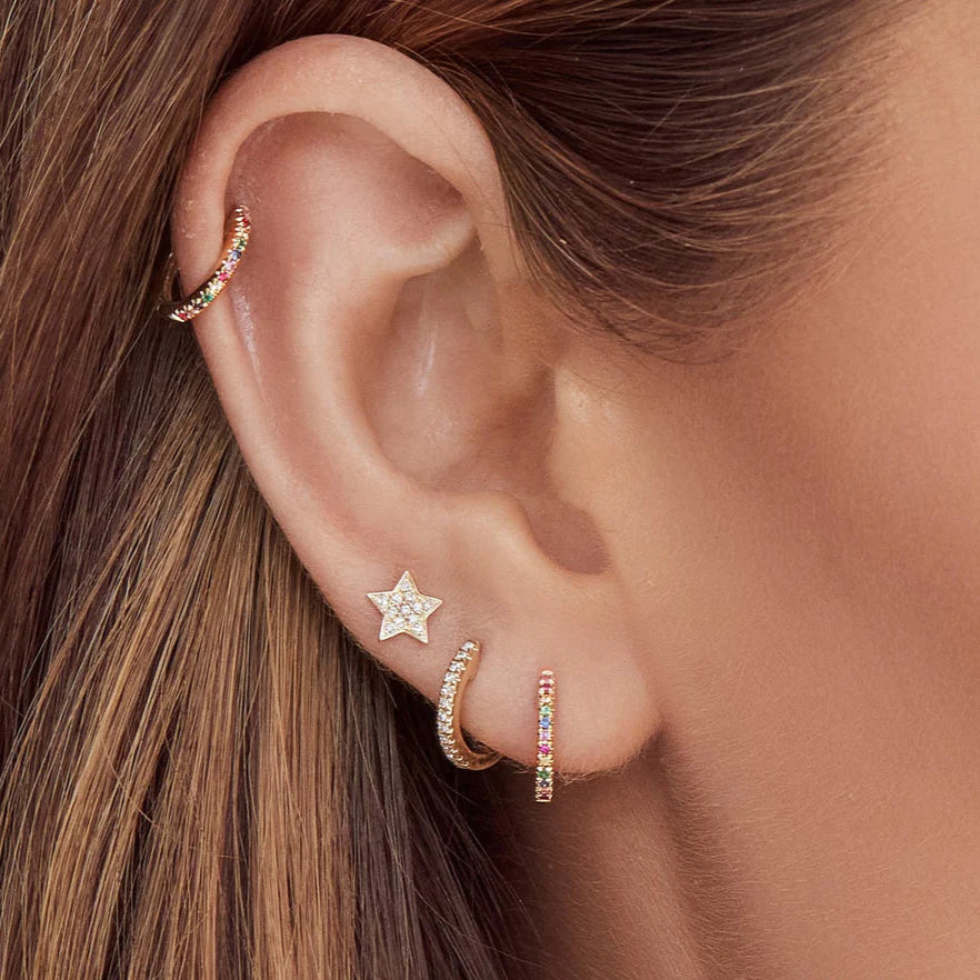 Diamond Huggie Earring SINGLE