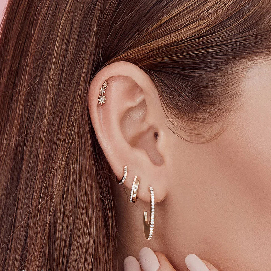 Diamond Mini Huggie Earring SINGLE