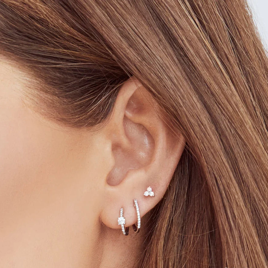 Diamond Huggie Earring Single
