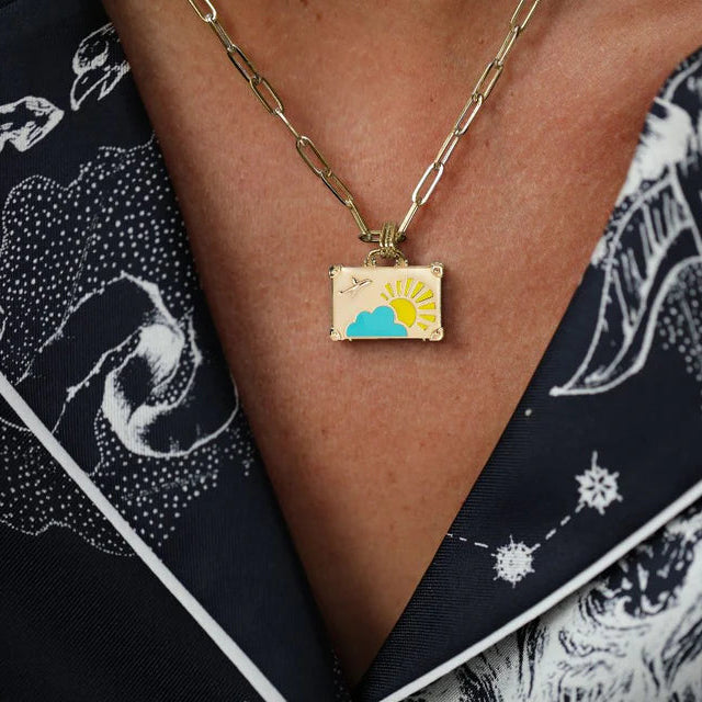 'Weekend Trip' Suitcase Pendant Necklace
