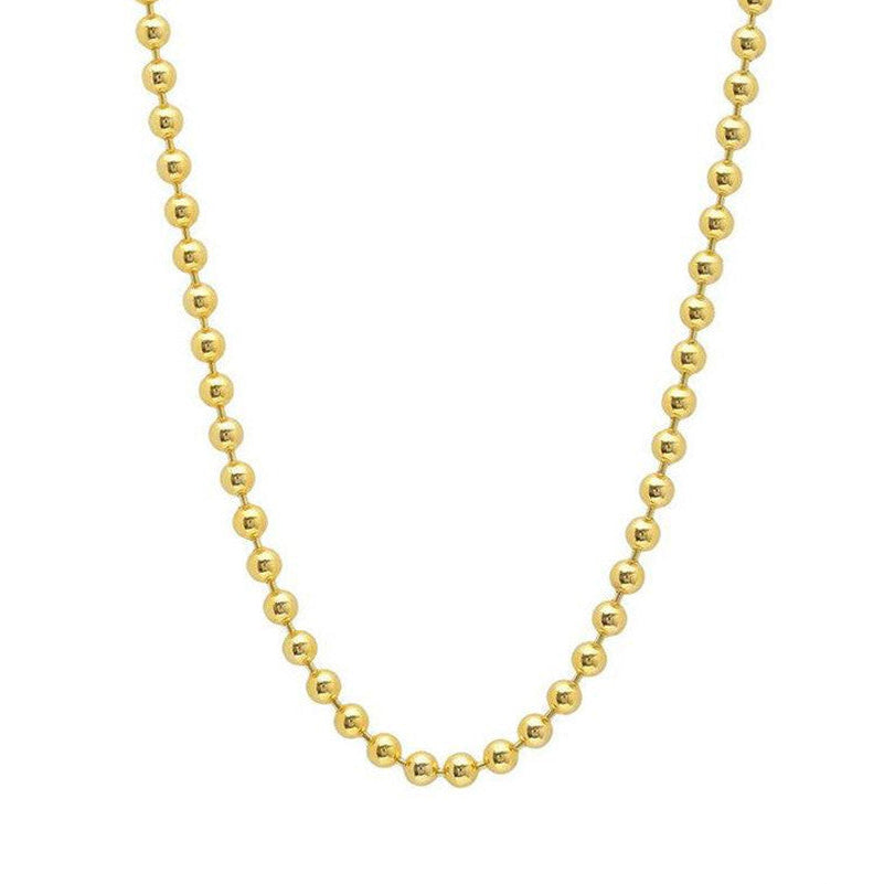 3mm Beaded Chain Necklace