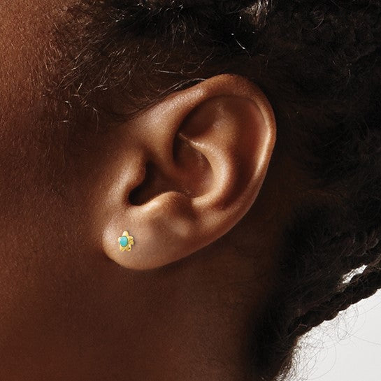 Turquoise Star Post Earring