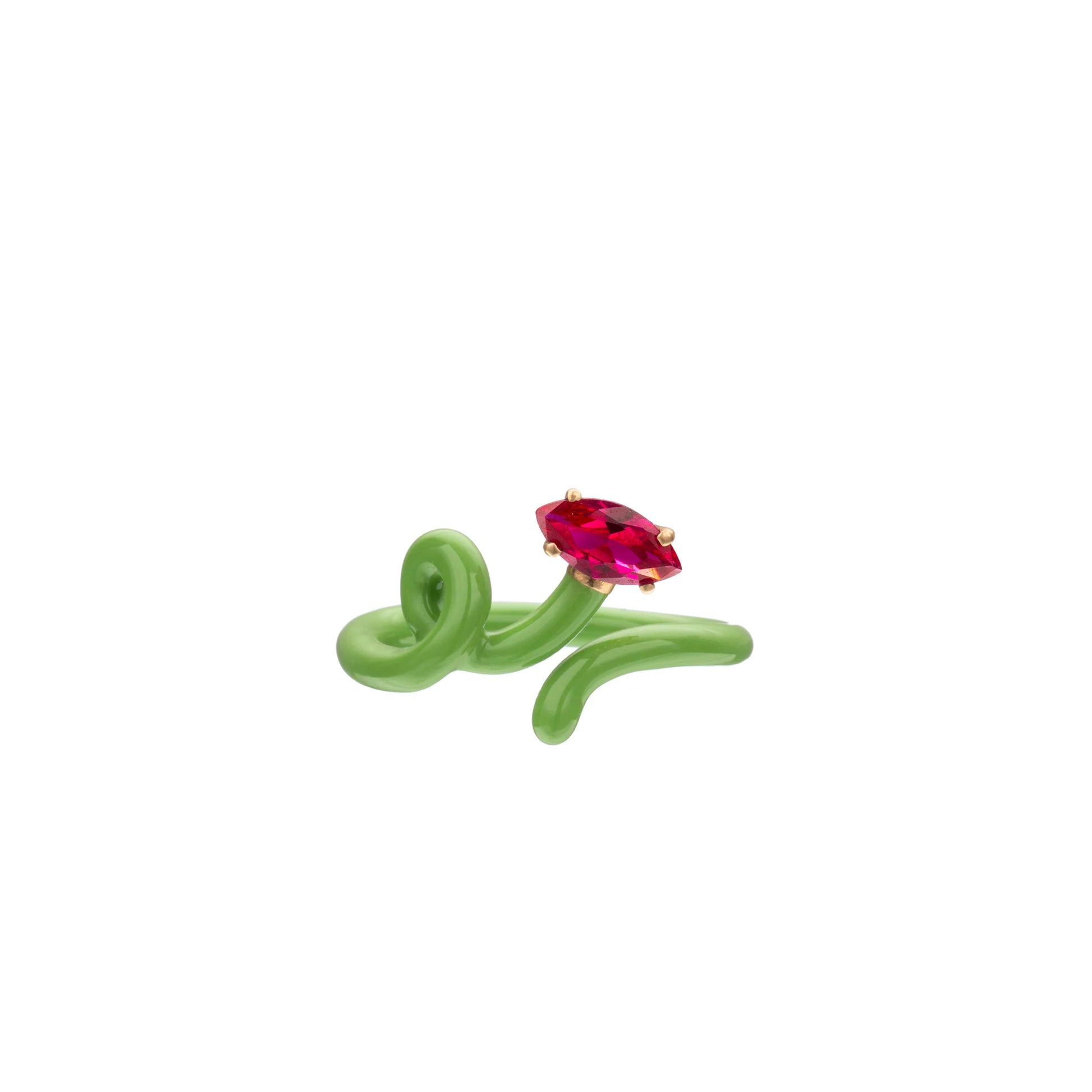 Baby Vine Ring in Green