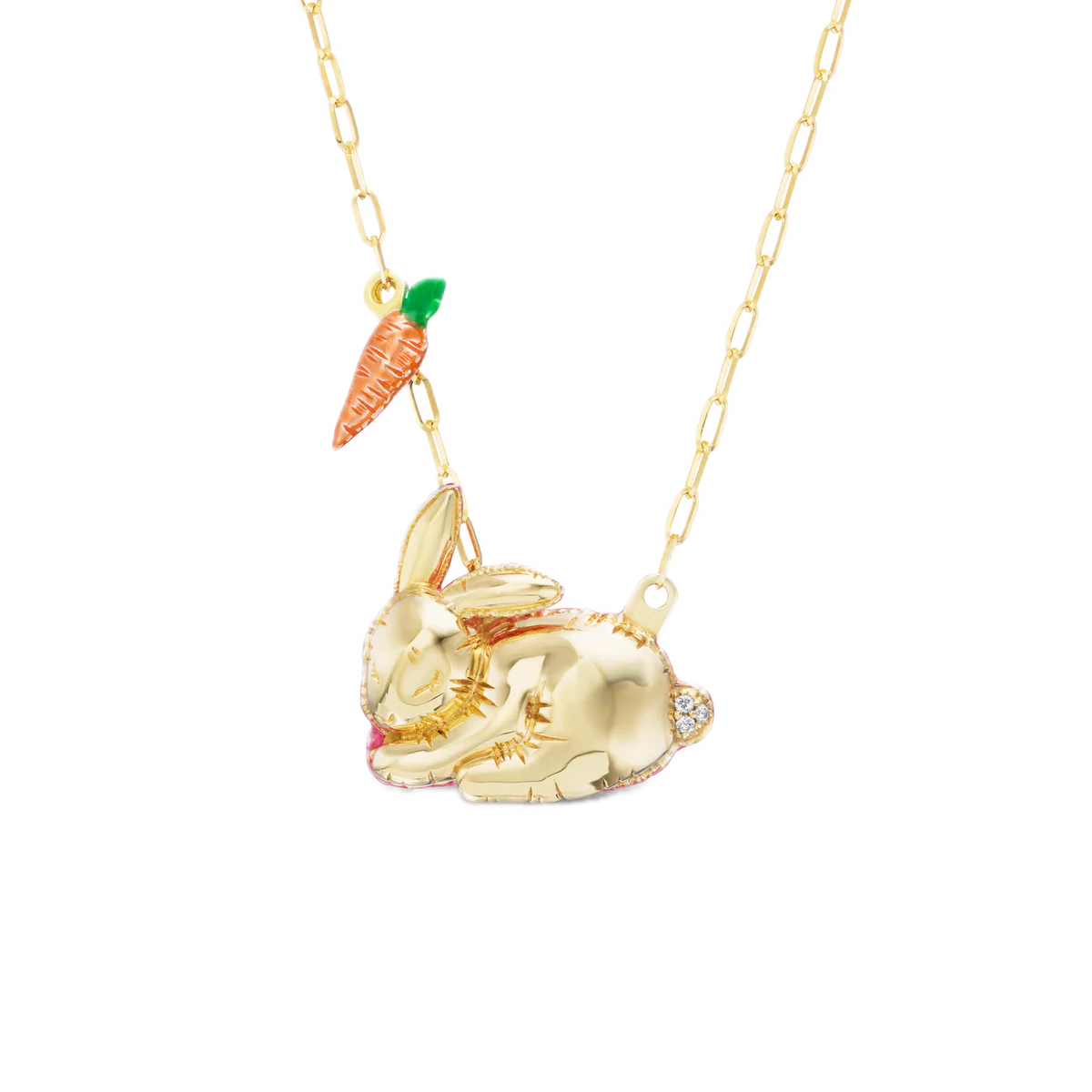 Bunny and Carrot Necklace – Jill Alberts