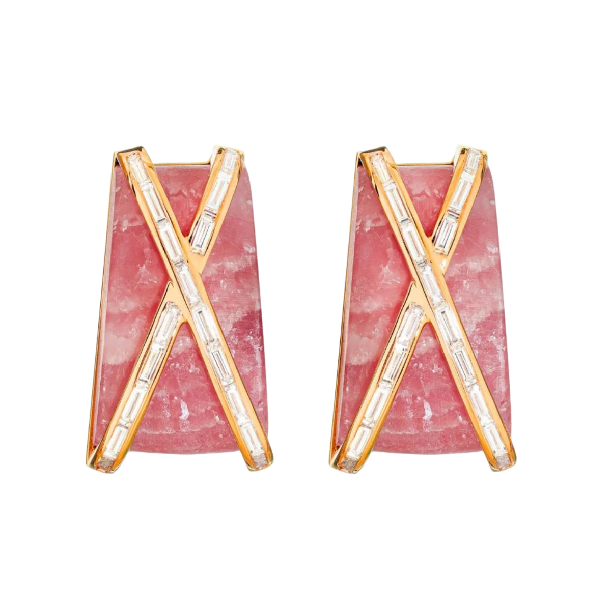 Pink Rhodochrosite Earrings