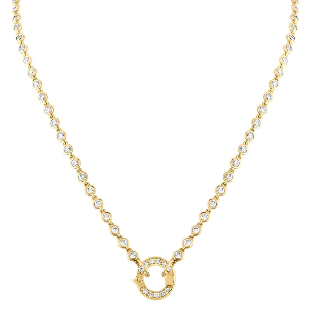 Diamond Bezel Closure Necklace