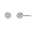 Pave Rose Cut Stud Earrings