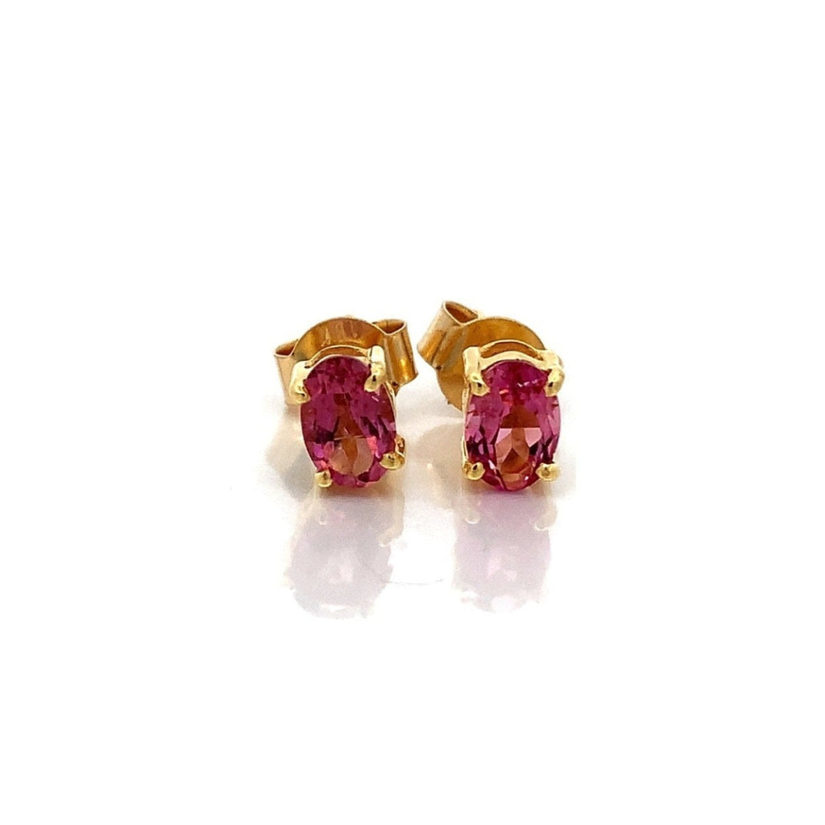 Baby Pink Tourmaline Large Stud SINGLE