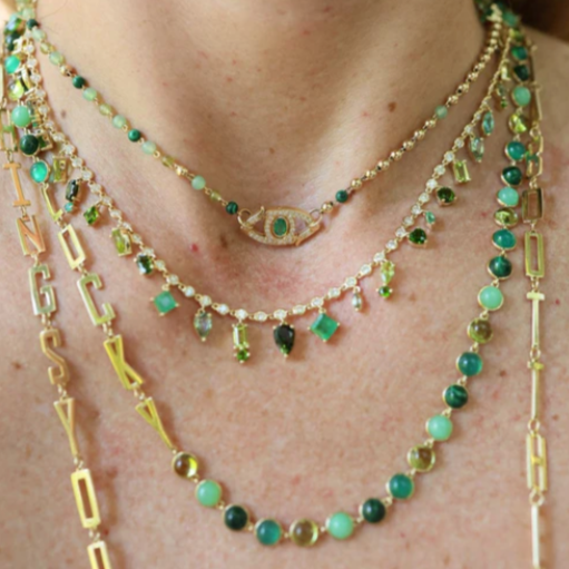 Emerald Eye Motif Closure