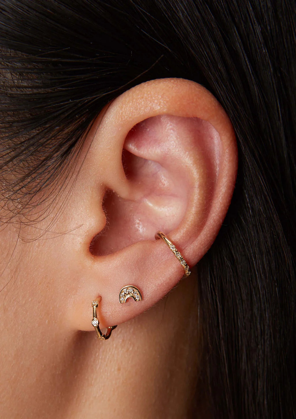 Diamond Rainbow - Piercing Stud