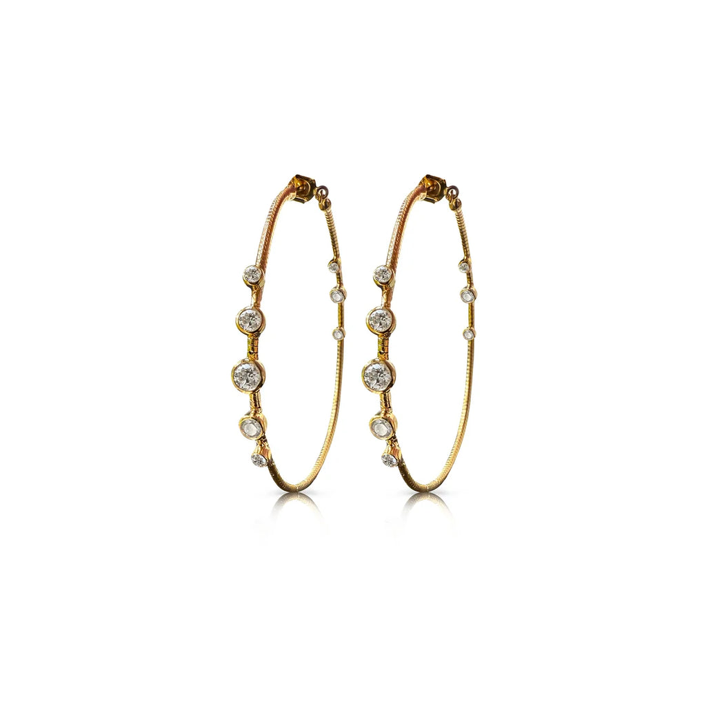 8 Diamond Flex Small Hoops