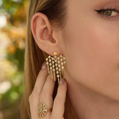LOVE Fringe Transformer Earrings